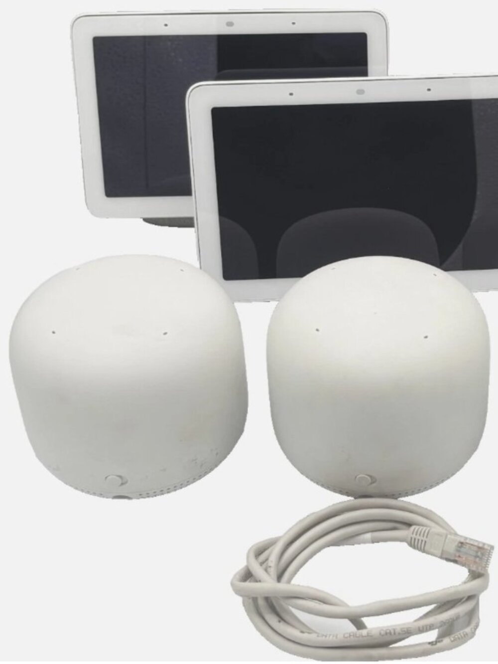Google Nest Wifi Router and Two Point & Two Displays Working Condition